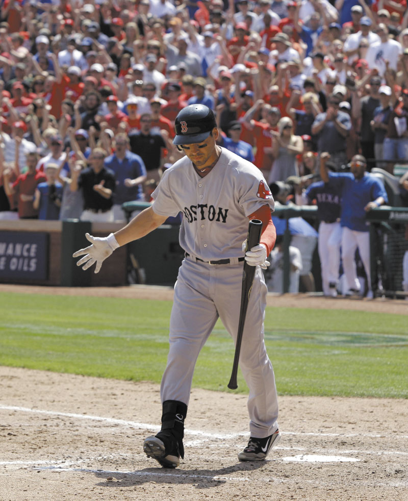 TOUGH START: Boston Red Sox center fielder Jacoby Ellsbury has gotten off to a slow start both offensively and defensively, and his team has also struggled. The Red Sox, who entered the regular season with so much hope, are just 2-9 and have the worst record in baseball.