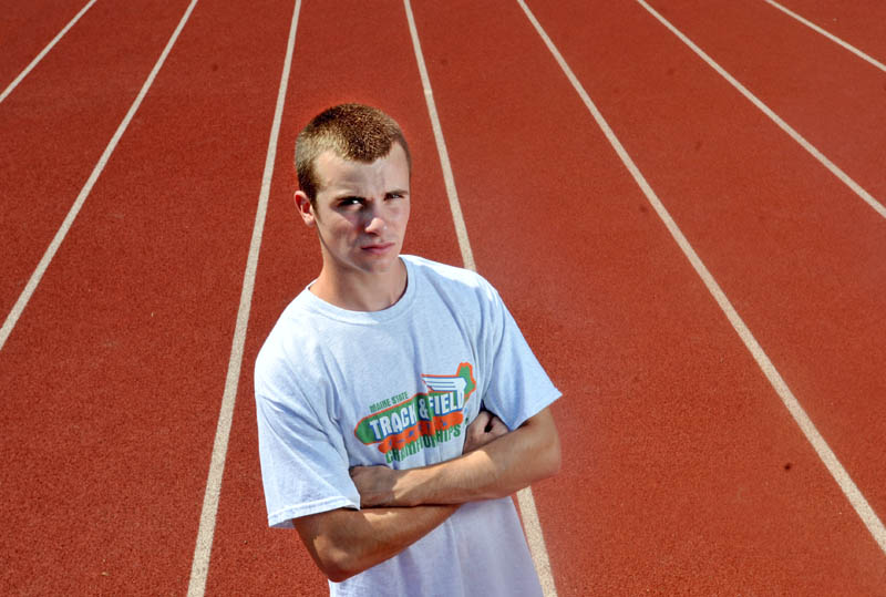 Morning Sentinel Boys Track and Field Athlete of the Year Isaiah Spofford