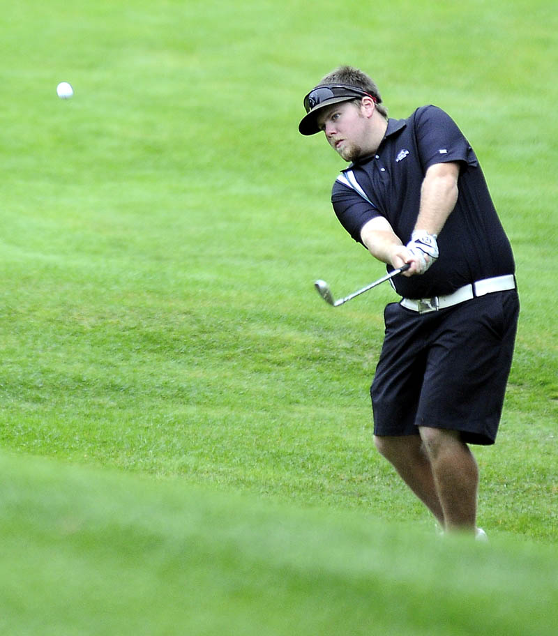 MOVING ON: Ryan Gay won two matches Wednesday to advance to the semifinals of the MSGA Match Play Invitational at the Augusta Country Club in Manchester.