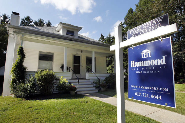 A home for sale in Newton, Mass., recently. Mortgage rates have been below 5 percent for all but two weeks in the past year and have done little to boost home sales.