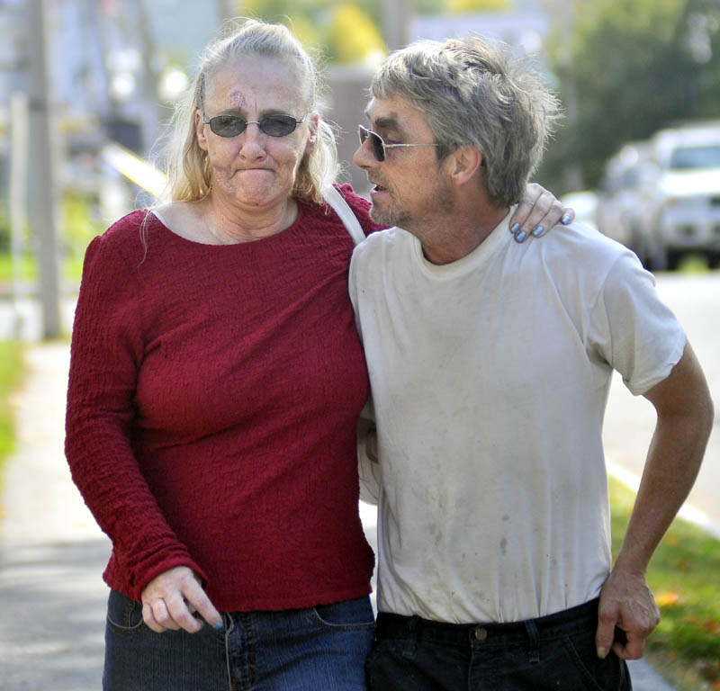 SEEKING CLOSURE: Maxine Cross, left, who said she is the biological sister of murder victim Rita St. Peter, alleged Friday that Jay Stephen Mercier — accused of killing St. Peter — was the father of St. Peter's child. She has backed away from her original comments since then. “I wasn’t sure myself,” she said Monday.