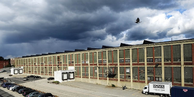 The Bates Mill No. 5 in Lewiston is the proposed site of a casino. The windows in the saw tooth roof have been covered up. They provided light and ventilation to the looms on the second floor.