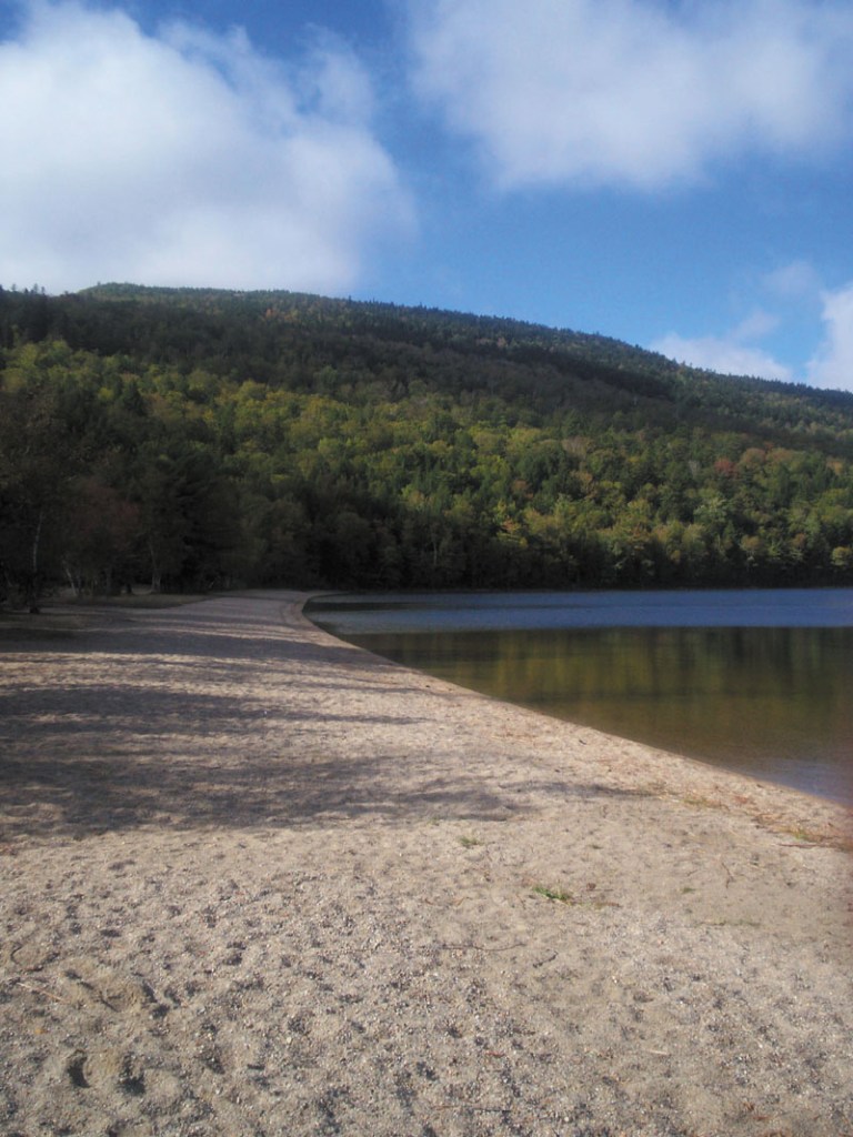 WHAT A VIEW: From Schoodic Beach on Donnell Pond near Sullivan, a trail leads to the summit of Schoodic Mountain, one of two Down East climbs that hikers can make in one day.