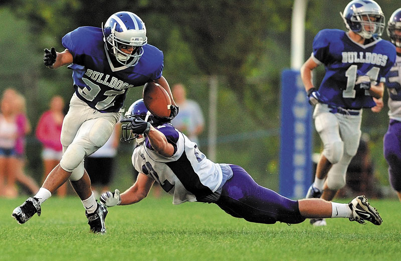 BIG STAKES: Shaun Carroll and the Lawrence High School football team wil try to reach the Class A state title game for the first time since 2007 when they host the Bangor Rams tonight.