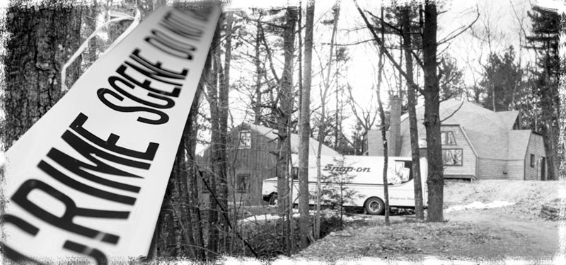 SCENE OF THE CRIME: Brian S. Kowalczyk was shot at eight times — hit once — and then stabbed multiple times on the second floor of the geodesic dome home he shared with his wife on the shore of Maranacook Lake.