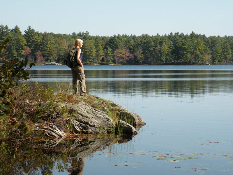 QUITE A PLACE: Hidden Valley Nature Center in Jefferson offers hiking, mountain biking, canoeing, fishing and swimming, and when winter arrives, there's snowshoeing and groomed trails for cross-country skiing.