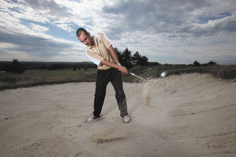 LEADERSHIP: Husson University senior Matt Loubier, a Winslow High School graduate, helped the Eagles win their sixth straight North Atlantic Conference title. Loubier, a captain at Husson, won the individual title.