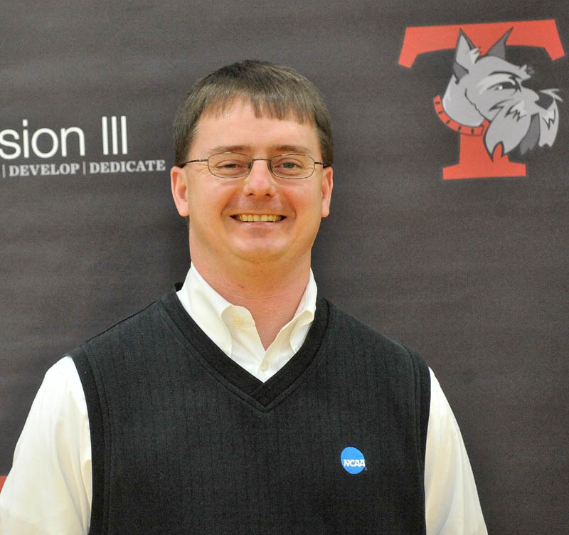 Staff photo by Michael G. Seamans David Roussel, Athletic Director at Thomas College in Waterville.