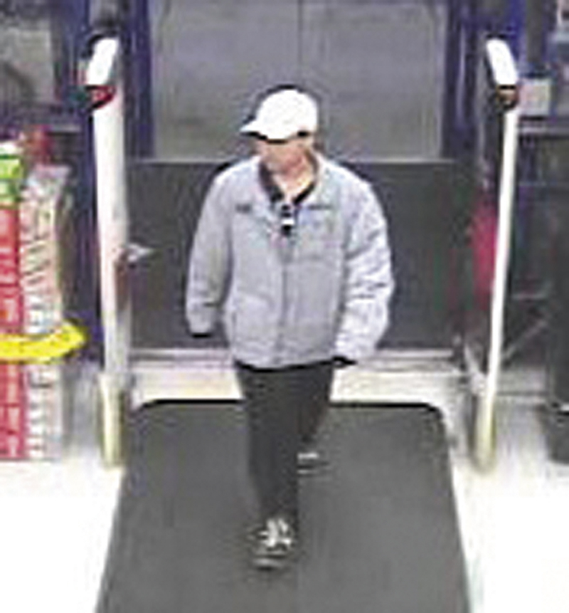 A person suspected of robbing a Rite Aid in Winthrop on Wednesday night is seen in an image from the store’s security camera.