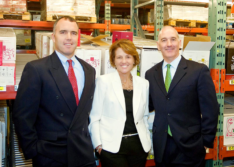 Keith Canning, left, Gena Canning and Nick Alberding from Pine State Trading will be awarded the Kennebec Valley Chamber of Commerce's Business of the Year Award. pine state