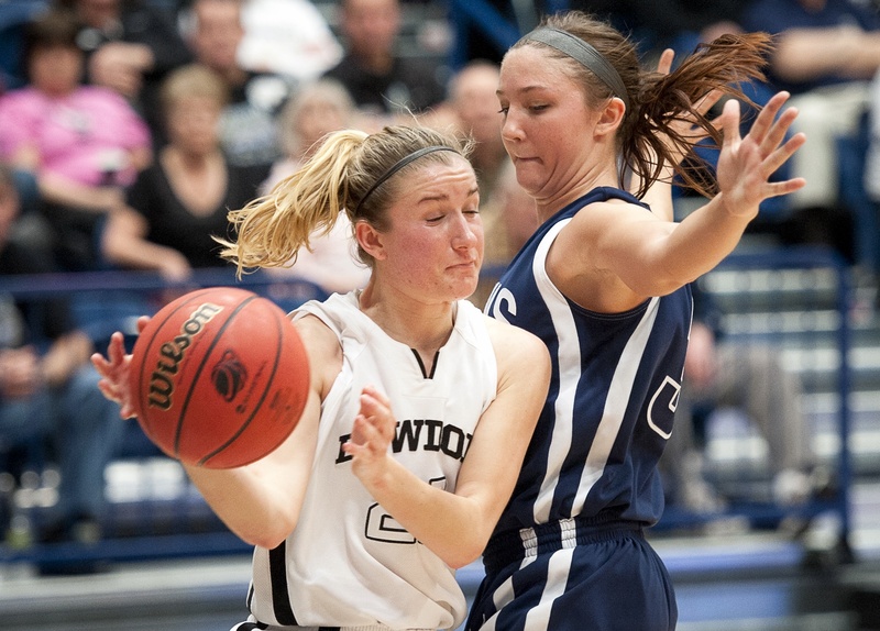 Bowdoin senior guard Ellery Gould drives to the basket in the second half in NCAA tournament action against George Fox University at The William M. Anderson Center in Fredericksburg, Va., on Friday. Bowdoin lost, 71-55.