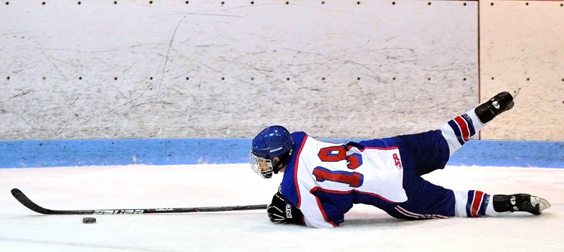 IMPACT PLAYER: Travis St. Pierre isn’t vocal, but his play speaks volumes. The Messalonskee senior defenseman plays on the Eagles power-play and penalty-kill units and rarely comes off the ice.