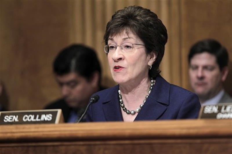 Senate Homeland Security and Governmental Affairs Committee ranking Republican Sen. Susan Collins, R-Maine, speaks on Capitol Hill in Washington in March 2011. On Sunday, Collins said the Secret Service needs more women agents.