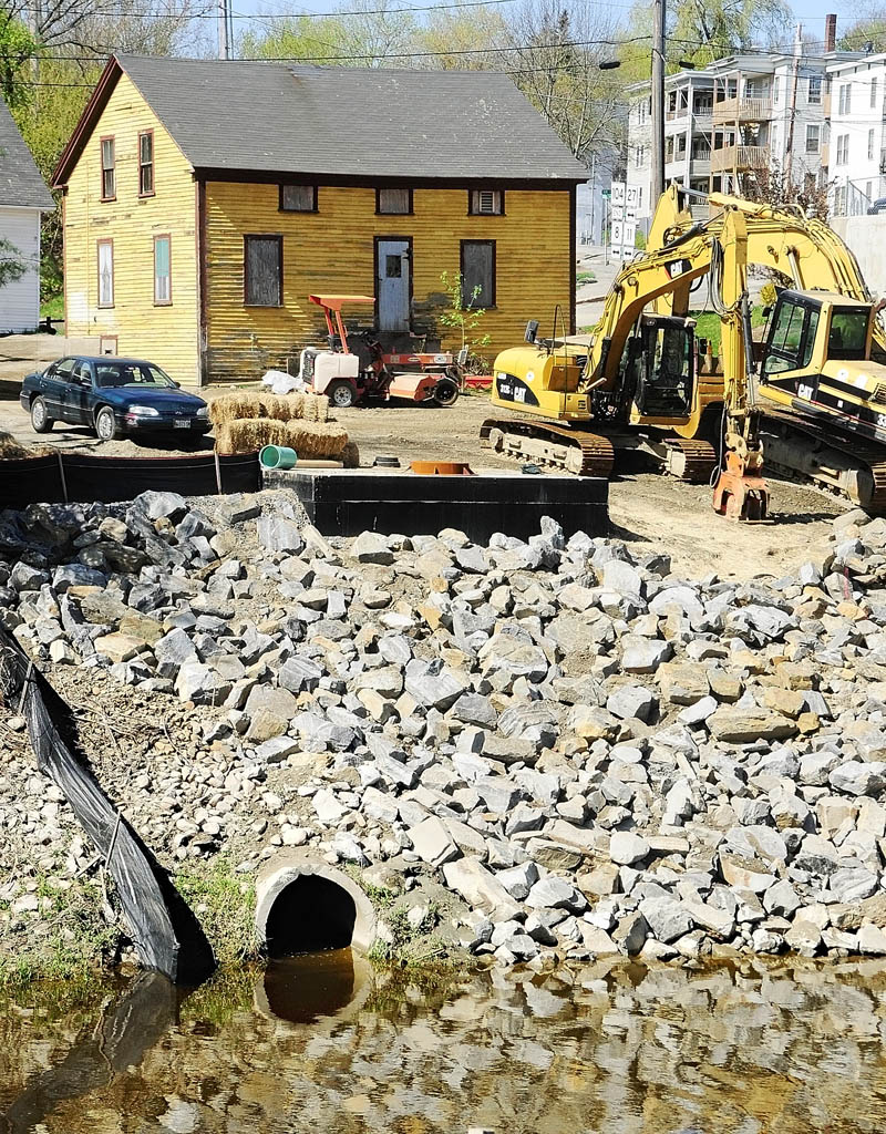 Augusta city council will be discussing what to do with 25 Bond Street, a city-owned dilapidated but historic former mill worker house, that has frontage on Bond Brook.
