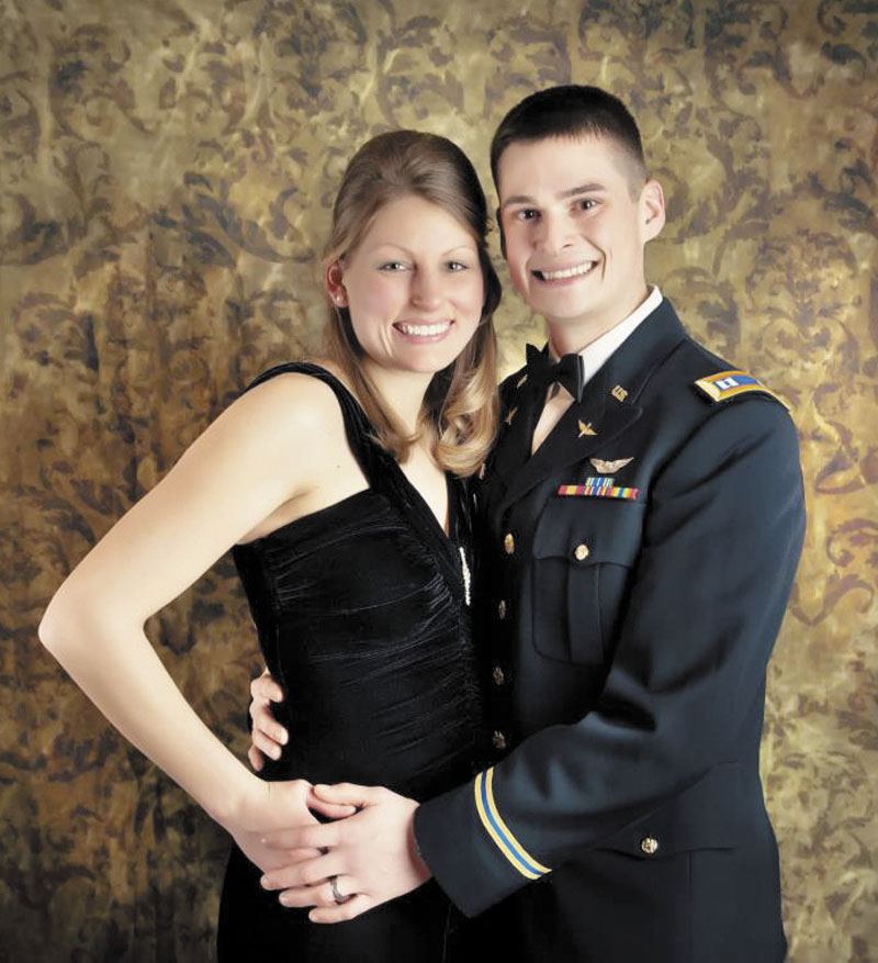 Army Capt. Jay Brainard and his wife Emily in a photo from her Facebook page.