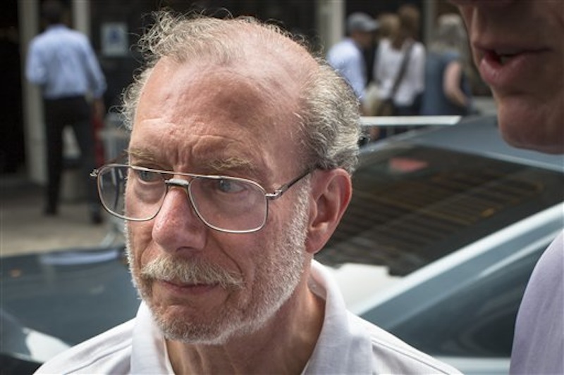 Stan Patz, father of missing child Etan Patz, arrives at his home in SoHo, Friday, May 25, 2012, in New York. New life has been breathed into the case after Pedro Hernandez implicated himself in the death of 6-year-old Etan Patz, whose disappearance 33 years ago on his way to school helped launch a missing children's movement that put kids' faces on milk cartons. (AP Photo/John Minchillo)