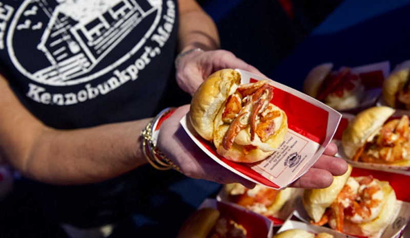 A lobster roll from The Clam Shack (Kennebunkport, Maine) at the 2012 Lobster Roll Rumble in New York City.