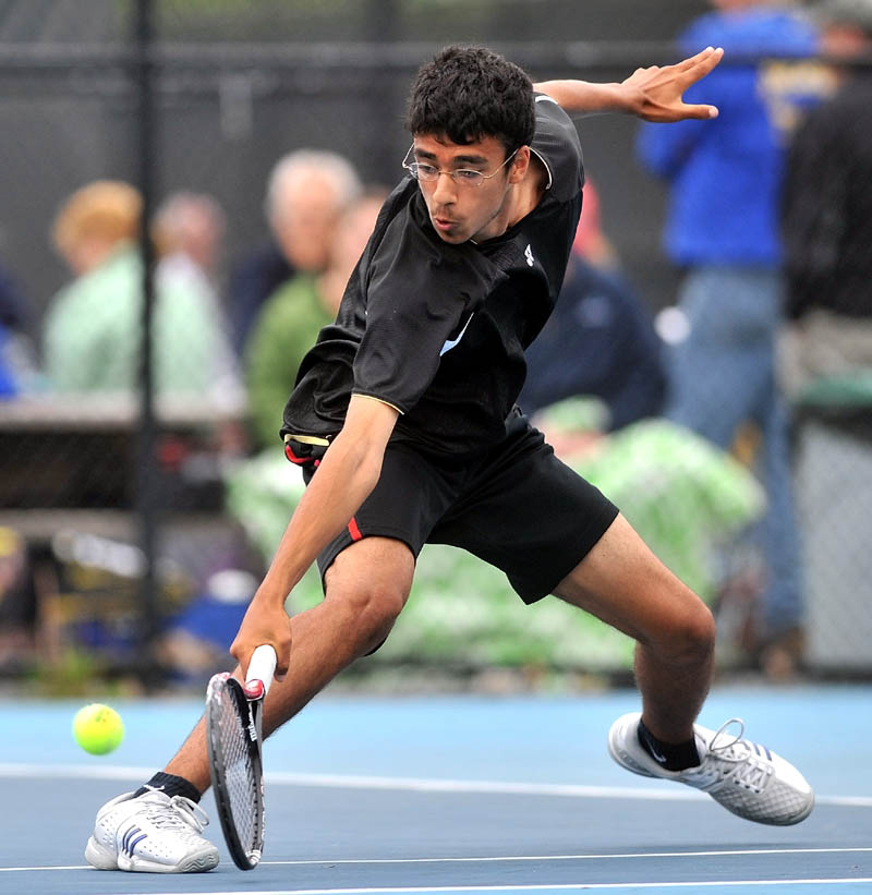 Morning Sentinel Boys Tennis Player of the Year Jai Aslam