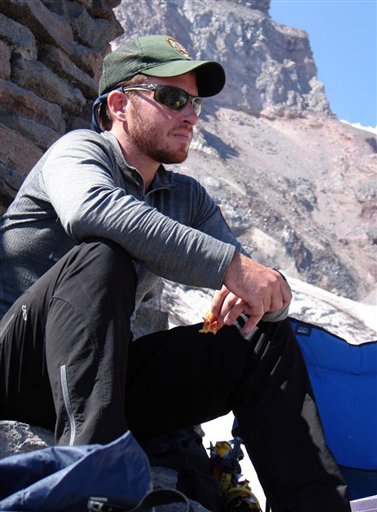 This undated photo provided by the National Park Service shows climbing ranger Nick Hall on Mount Rainier in Washington state. Hall, 33, was killed Thursday, June 21, 2012 as he was helping evacuate climbers from a crevasse near the summit of the 14,441-foot mountain. (AP Photo/National Park Service)