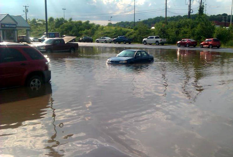 Contributed photo Sean Labbe shot this photo in the Hannaford parking lot on upper Maine Street in Waterville Friday.