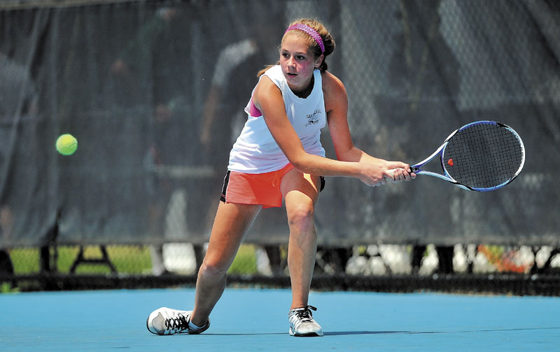 Colleen O'Donnell and the Waterville girls tennis team will face Falmouth for the second straight season in the Class B state title match today at Colby.