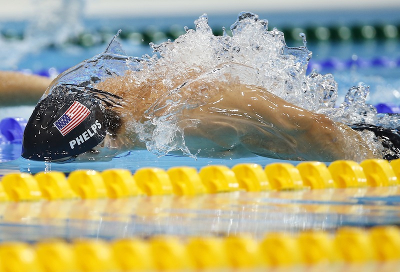 United States' Michael Phelps men's 200-meter butterfly swimming final at the Aquatics Centre in the Olympic Park during the 2012 Summer Olympics in London, Tuesday, July 31, 2012. (AP Photo/Daniel Ochoa De Olza) 2012 London Olympic Games Summer Olympic games Olympic games Sports Events XXX Olympiad