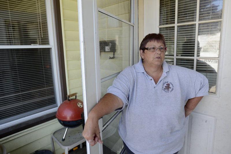 Jeanne Mailhiot, who lives on Elm Street in Biddeford and is a neighbor of Timothy Courtois, reacts to the news that he was arrested. Maine State Police clocked Courtois going 112 mph on the Maine Turnpike on Sunday morning.