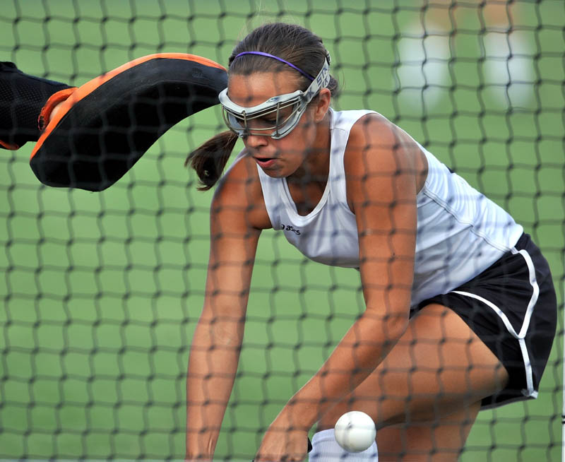A LEADER: Makaela Michonski scored 33 goals last season to help the Skowhegan field hockey team win the Class A state title