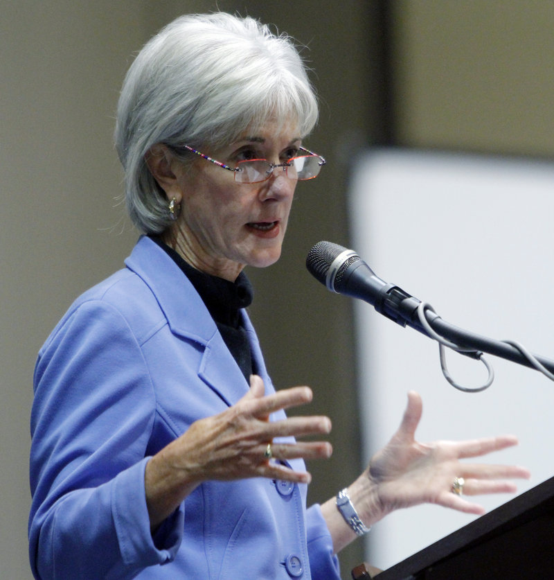 U.S. Health and Human Services Secretary Kathleen Sebelius