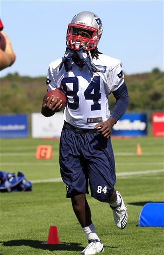 Deion Branch was cut by the New England Patriots on Aug. 31, but it was no surprise when the team re-signed him Tuesday. His locker was never cleared out after he was let go.