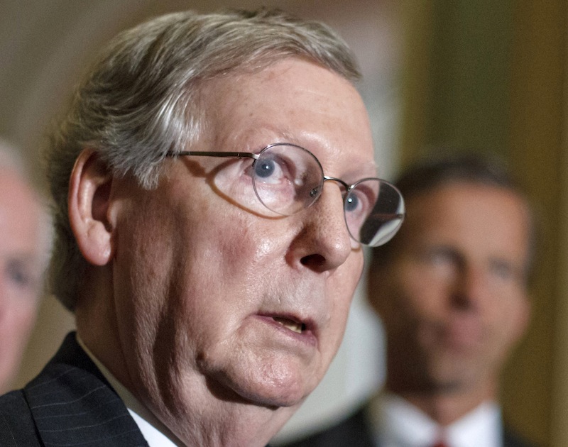 In this June 26, 2012 file photo, Senate Minority Leader Mitch McConnell, of Ky. speaks on Capitol Hill in Washington. For decades, Southerners put a firm imprint on national politics from both sides of the aisle, holding the White House for 25 of the last 50 years and producing a legion of Capitol Hill giants throughout the 20th century. But that kind of obvious power has waned as Democrats and Republicans in the region navigate the consequences of tidal shifts in demographics, migration and party identity. (AP Photo/J. Scott Applewhite, File)