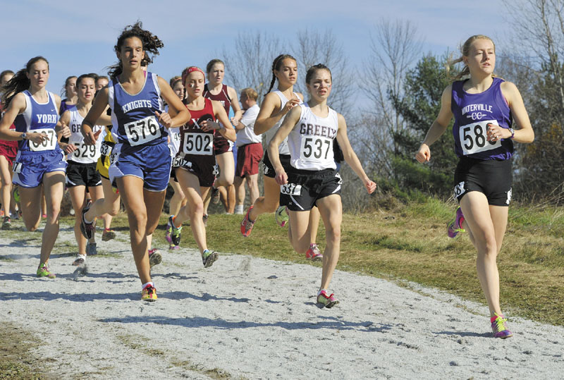 Waterville Senior High School's Bethanie Brown won the Class B state title Saturday at Troy Howard Middle School in Belfast.