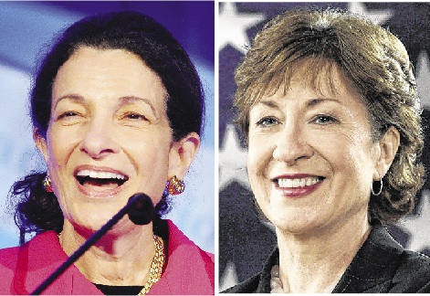 Sens. Olympia Snowe and Susan Collins