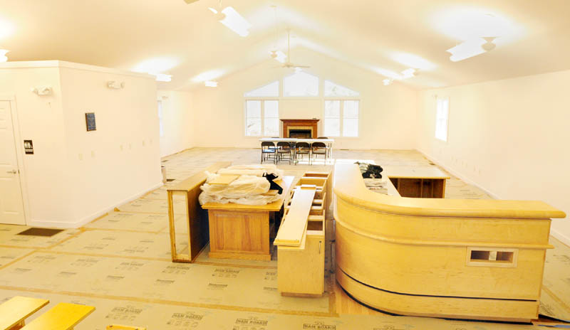 This an interior view of the new Belgrade library, taken on Thursday at 124 Depot Road in Belgrade.