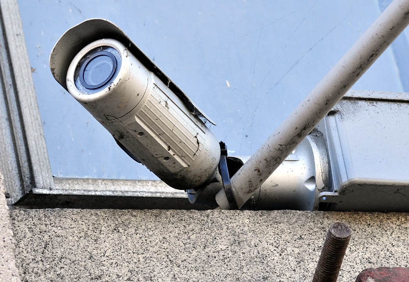 One of the cameras that monitor downtown Skowhegan.