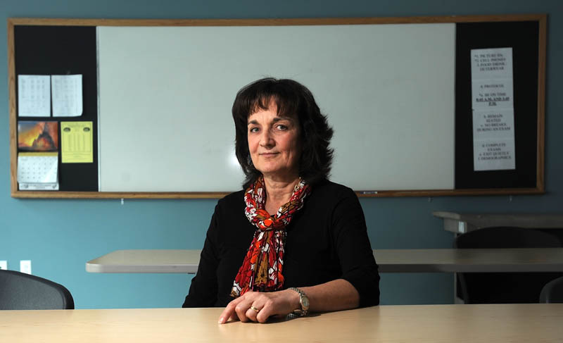 Staff photo by Michael G. Seamans Susan Tuthill, Adult Education director, is concerned over planned changes to the high school equivalency test that go in to effect in 2014.