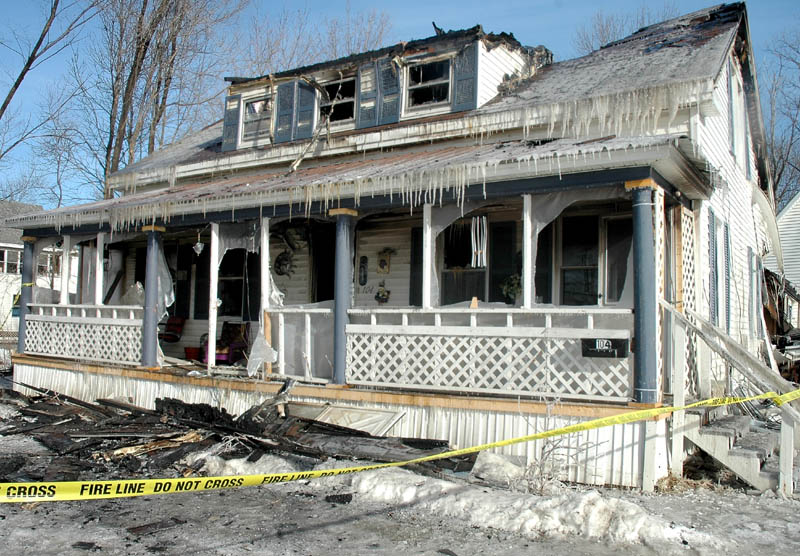 No injuries were reported but a fire destroyed an Elm Street home in Newport early Friday morning.