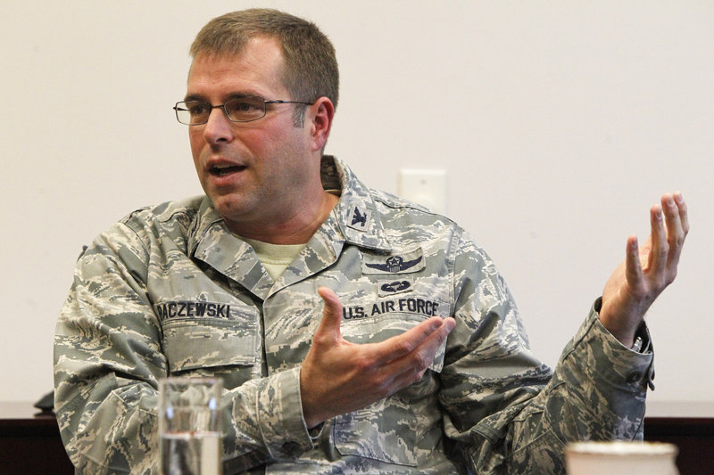 Col. David Baczewski, commander of the Vermont Guard’s 158th Fighter Wing, said he fears for Vermont’s future as a front-line fighter base if the Air Force decides not to bring the F-35 to the state.