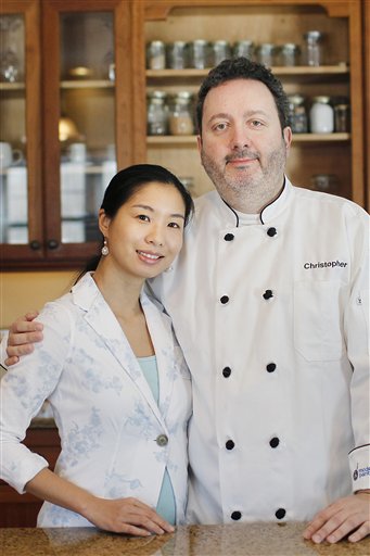 Modernist Pantry co-owners Christopher Anderson and Janie Wang at their home in Eliot. Anderson, a software developer by trade, launched Modernist Pantry with Wang two years ago when he couldn't find the ingredients needed for his culinary dabbling.