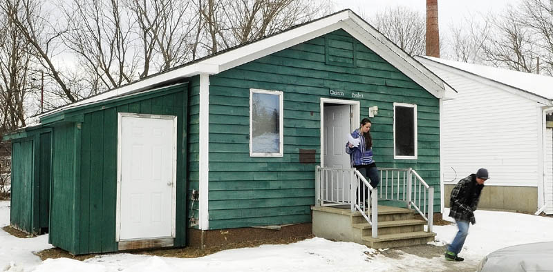 Students leave the Carleton Project building in Winthrop after the school day is over on Wednesday.