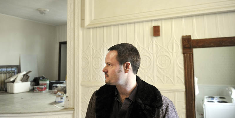 Shawn Dolley has retained part of an altar in the former Gardiner church he's converting into apartments and a bed and breakfast.