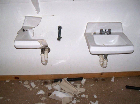 Vandalism at Camp Kirkwold in Readfield, owned by the Girl Scouts of Maine.