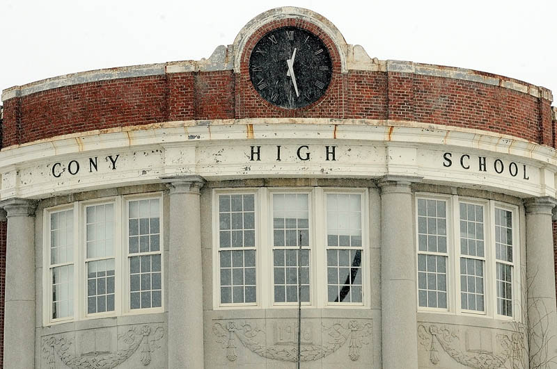 This photo, taken on Friday, shows the Cony flatiron building on Cony Circle in Augusta.