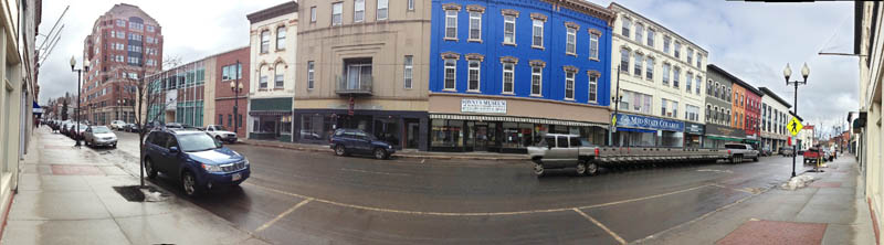 This Wednesday photo shows downtown Augusta.