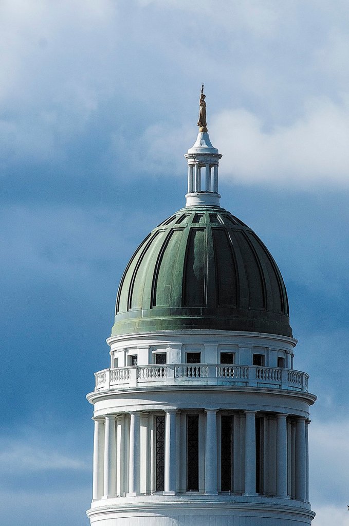 The State House dome in Augusta.