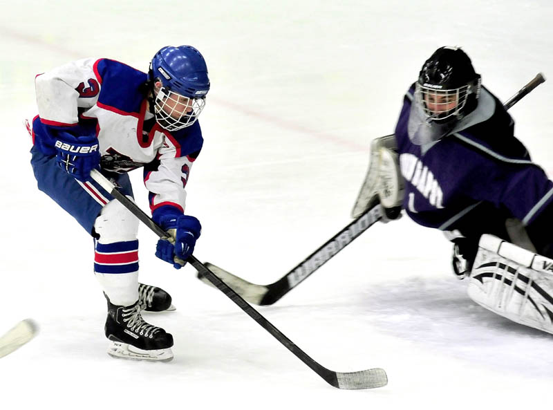 LITTLE MAN, BIG PLAYS: Messalonskee’s Josh Towle stands 5-foot-4, but the junior forward has been one of the top playmakers for the Eagles this season.