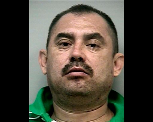 This 2009 photo provided by the Gwinnett County Sheriff's Department in Lawrenceville, Ga., shows reputed cartel operative Socorro Hernandez-Rodriguez after his arrest in a suburb of Atlanta. Hernandez-Rodriguez was later convicted of sweeping drug trafficking charges. Prosecutors said he was a high-ranking figure in the La Familia cartel, sent to the U.S. to run a drug cell.