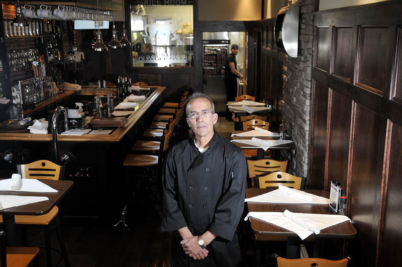 Peter Powers opened Alex Parker's Steakhouse on Thursday, on Water Street in Gardiner.