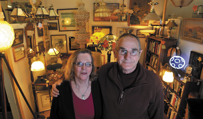 Brenda and Wayne Gamage, owners of the Fairfield Antiques Mall on Route 201, will be celebrating their business's 15th anniversary this month.