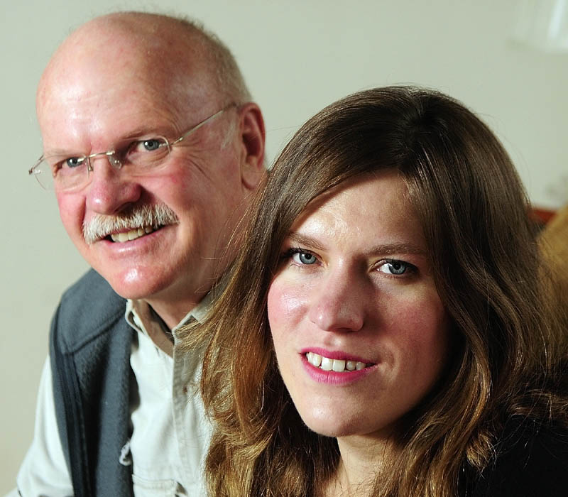 Sixteen years ago, Christine Lowell, of Augusta, right, received a double lung transplant with donations from her father, Walter Lowell, left, and uncle, David Lowell, not pictured.